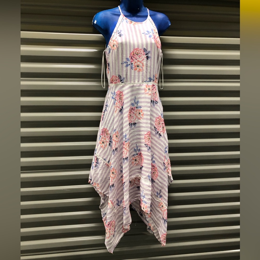 Candie's floral asymmetrical fairy maxi dress